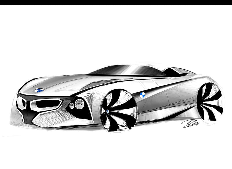 BMW Concept 4 Series Coupe  Design Sketches  Car Body Design  Bmw design  Bmw concept Car design sketch