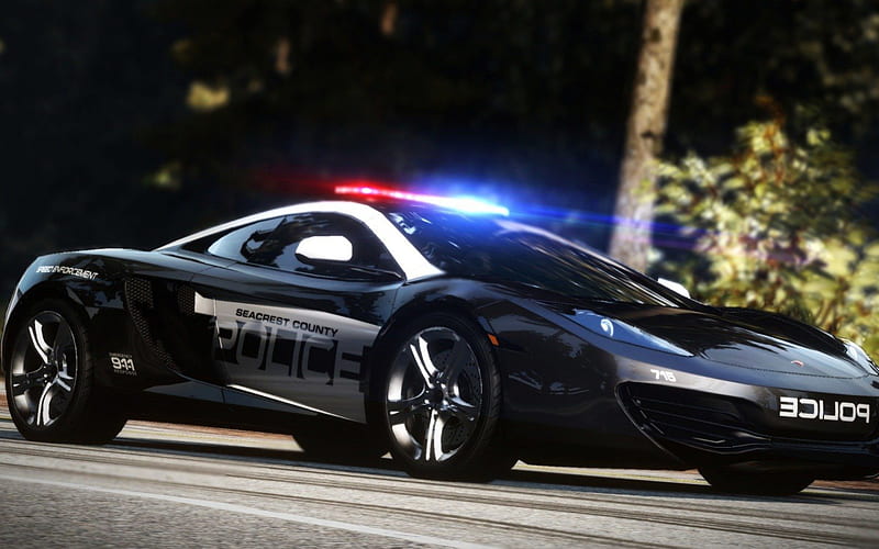 NFS Hot Pursuit Cop Car, carros, nfs, game, racing, HD wallpaper