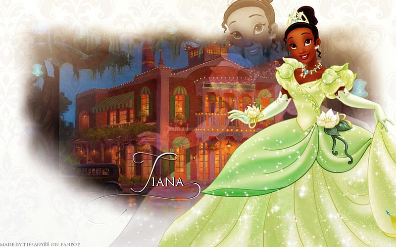White,Background,Disney,Princess,Tiana, background, tiana, white, princess, disney, HD wallpaper