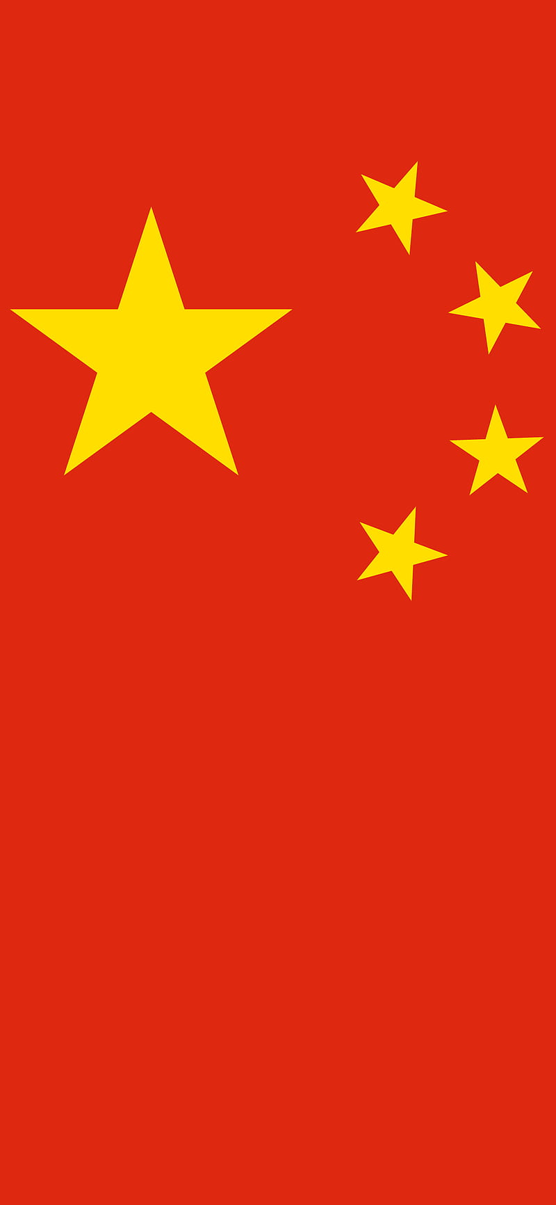 National flag, China, red background, red, PRC, People's Republic of China, HD phone wallpaper