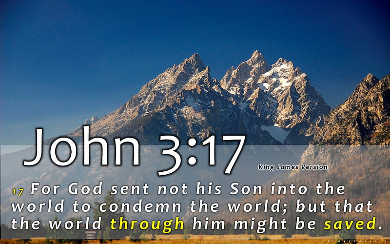 John 3:17, Christian, scripture background, bible verse, Jesus, holy, bible  verse, HD wallpaper | Peakpx