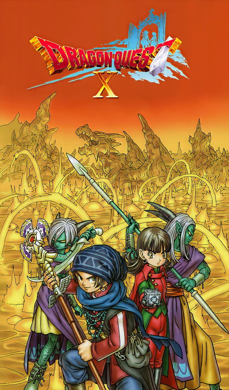Dragon Quest , akira toriyama, dragon quest, game, hero, HD phone wallpaper