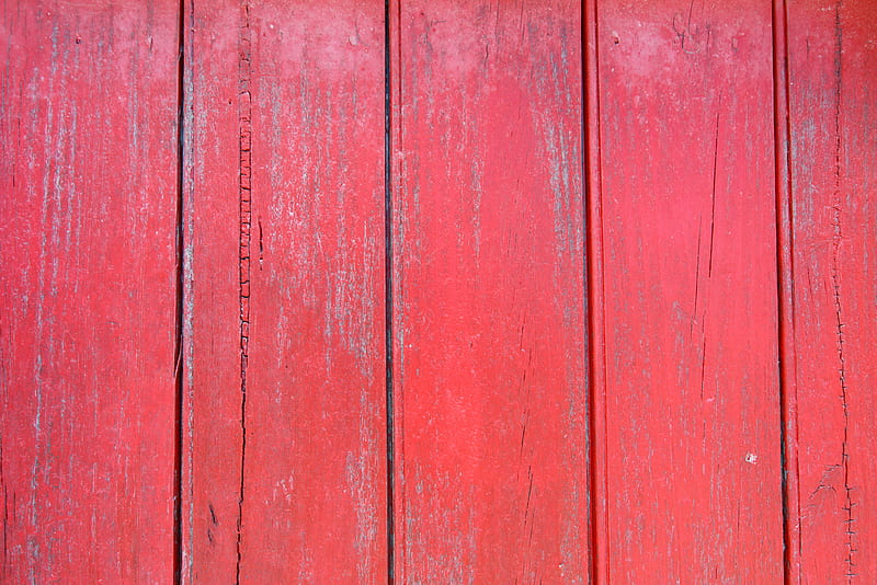 wooden, surface, paint, red, HD wallpaper