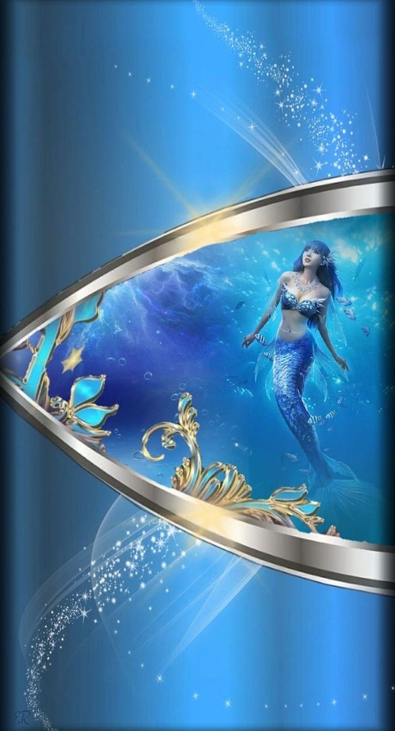 Mermaid, mermaids, undersea, fantasy, girl, sea, HD phone wallpaper