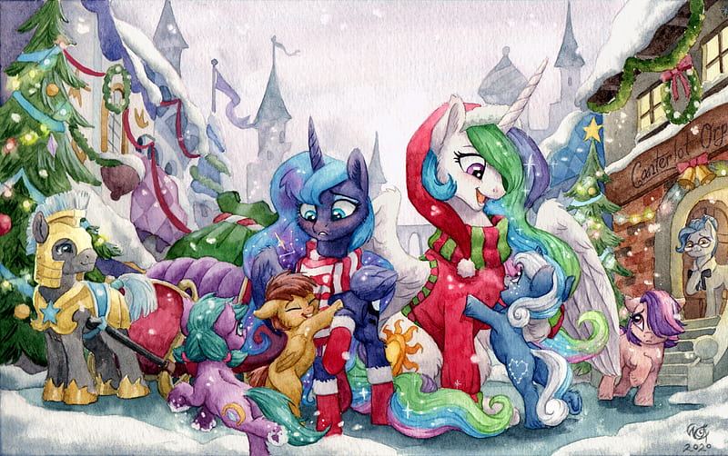 My Little Pony, My Little Pony: Friendship is Magic, Princess Celestia , Princess Luna, HD wallpaper