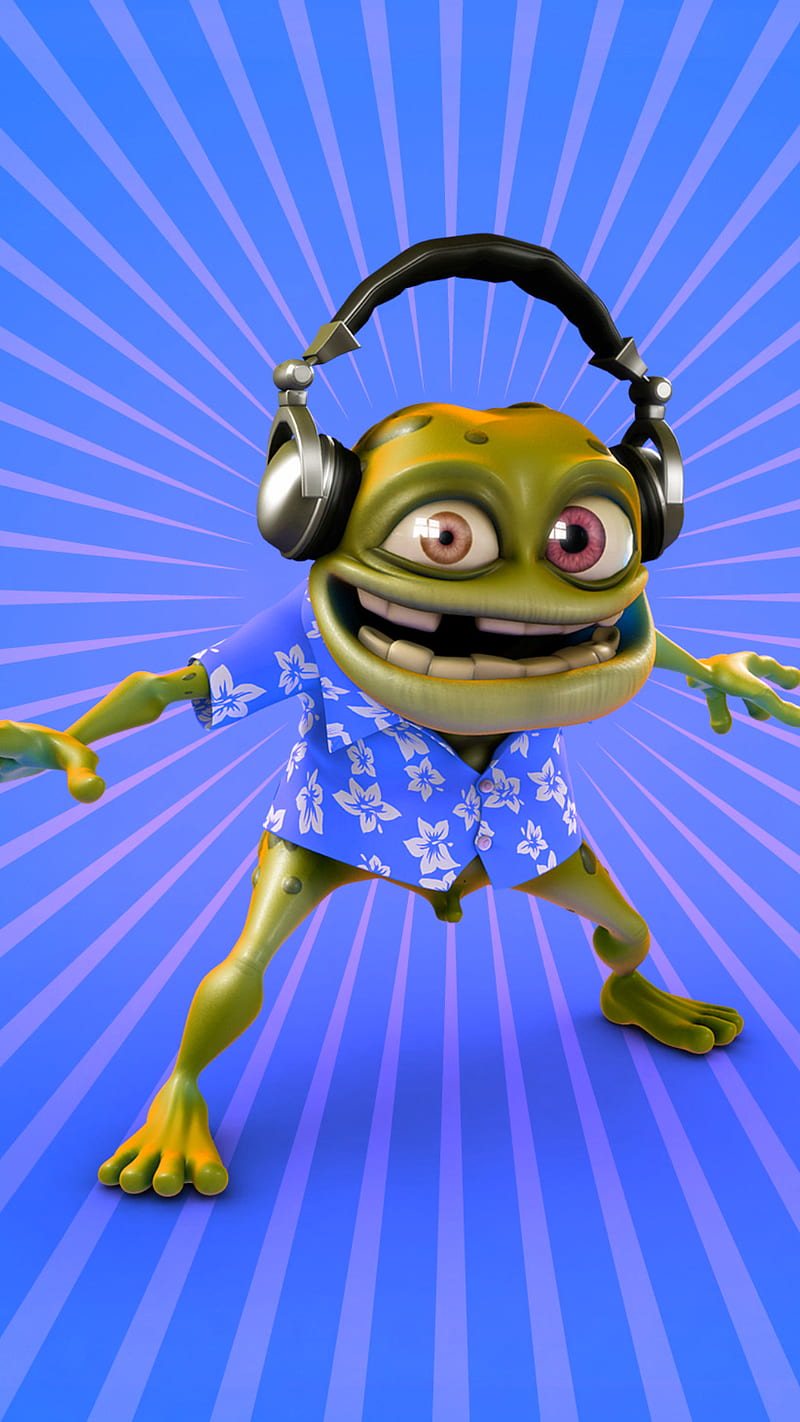 Crazy frog, animal, cartoon, funny, headphone, humor, music, HD phone  wallpaper | Peakpx