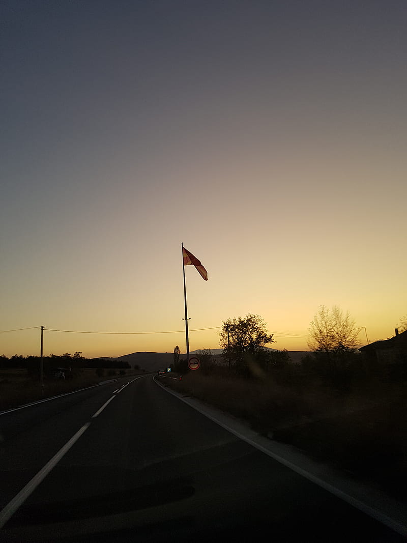 Macedonian flag, bitola, flags, macedonia, macedonianflag, macedoniansun, prilep, sun, sunset, HD phone wallpaper
