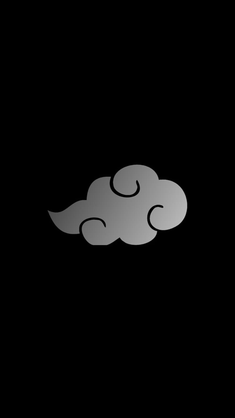 Akatsuki Symbol, black, cloud, gris, itachi, naruto, shippuden, HD phone wallpaper