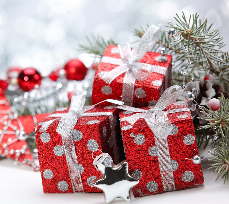 Christmas, decoration, gift, snow, HD wallpaper | Peakpx