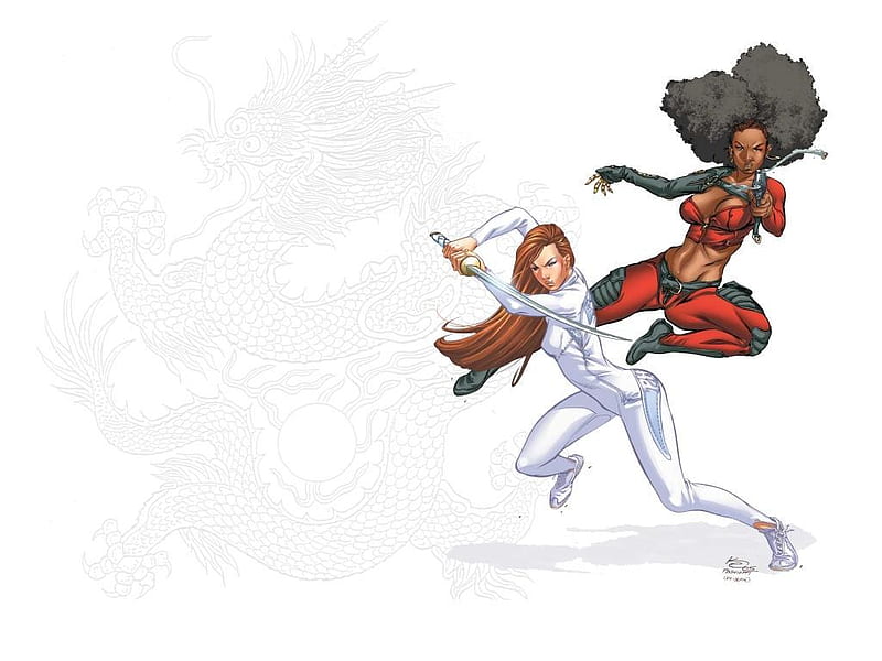 Daughters of the Dragon, detectives, samurai, colleen wing, misty knight,  HD wallpaper | Peakpx