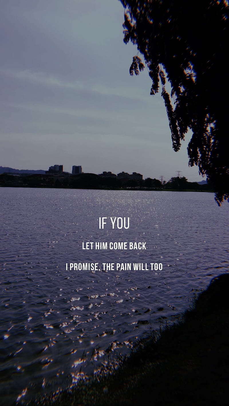 Pain, night, sea, let, promise, dont come back, come back, worth, HD phone wallpaper