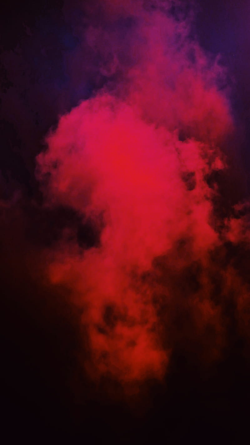 Red Magic, The, cloud, dark, minimal, mysterious, oled, smoke, vibrant, HD phone wallpaper