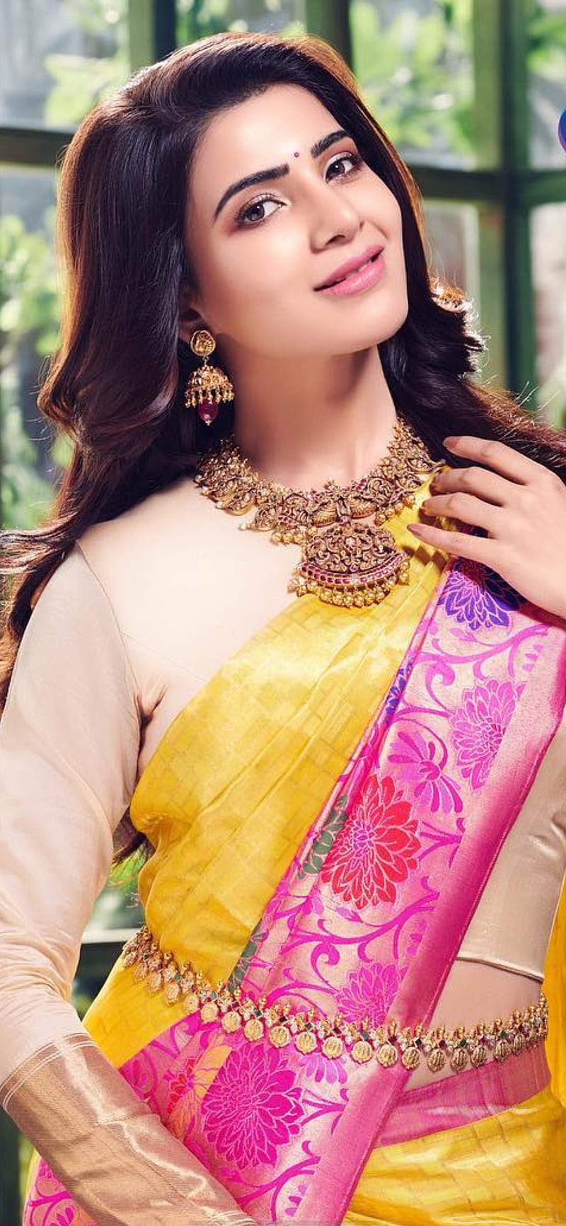 Samantha Akkineni, actress, kollywood, mersal, saree, theri, tollywood,  traditional, HD phone wallpaper | Peakpx