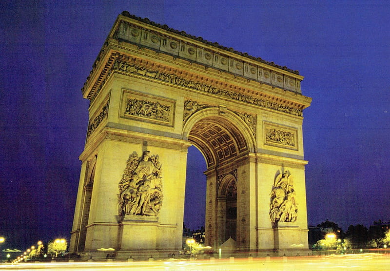 Arc-De-Triomphe-Champs-Elysees-Paris-France, France, Europe, monument, Paris, HD wallpaper