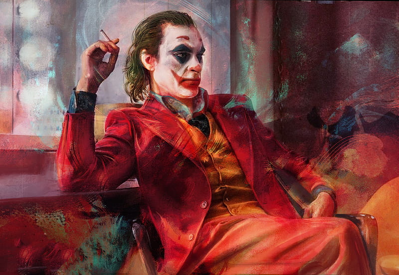 Joker Sit, joker-movie, joker, superheroes, supervillain, HD wallpaper