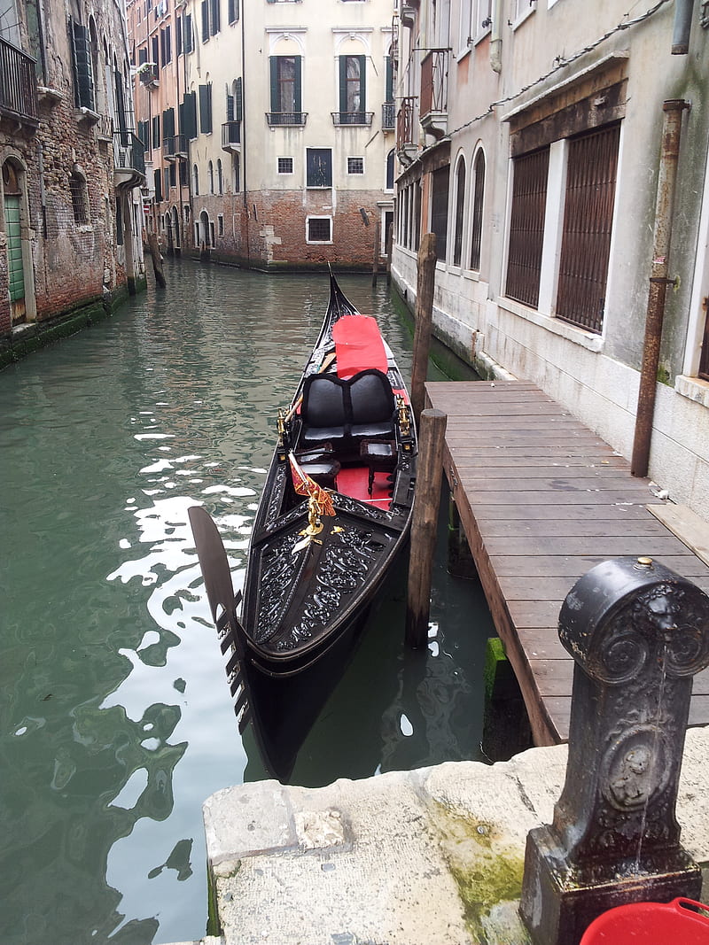 Venice Italy, gondola, HD phone wallpaper