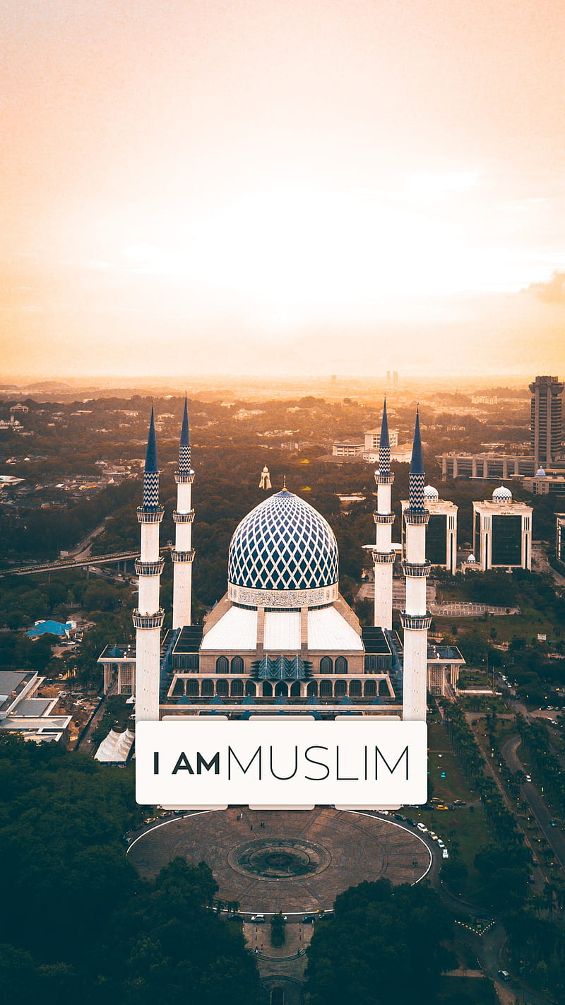 I AM Muslim-MOSQUE, allah, arabic, islam, islamic, merciful, mosque, mubarak, muslim, quran, ramadan, HD phone wallpaper