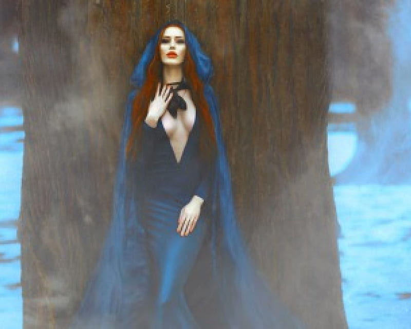 Gothic Style, goth, hood, model, woman, HD wallpaper