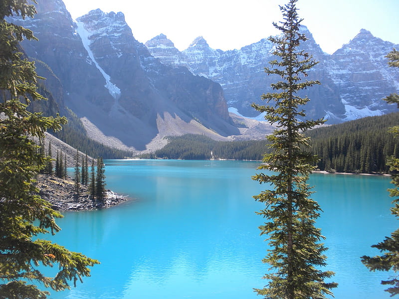 My Blue Heaven, park, lake, jasper, blue, HD wallpaper My Blue Heaven, park, lake, jasper, blue, HD wallpaper