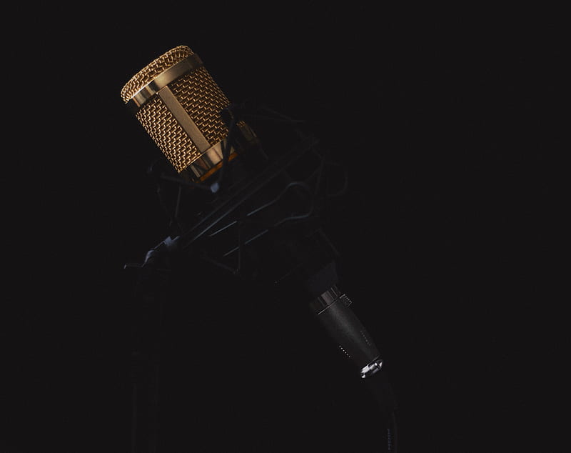 studio microphone wallpaper