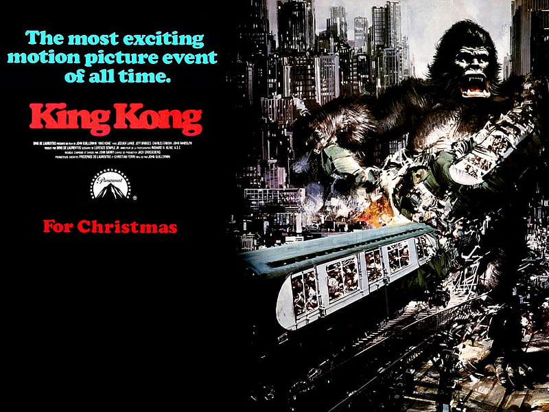 King Kong , movie, action, hollywood, cinema, king kong, adventure, movies, classic, vintage, HD wallpaper