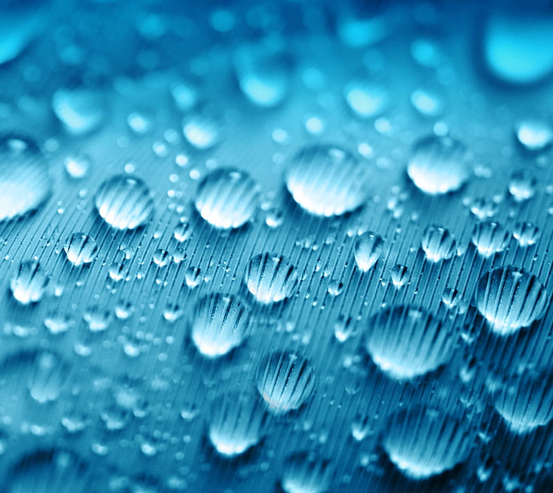 Waterdrops, abstract, blue, bokeh, raindrops, samsung, samsung alpha, HD wallpaper