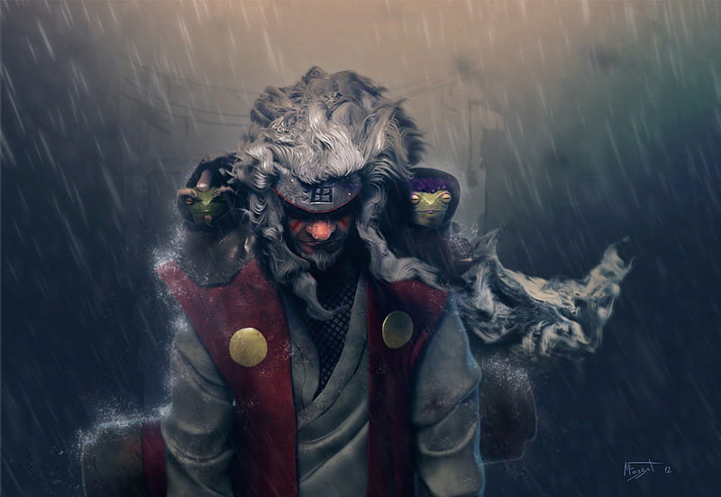 Jiraiya in Sage Mode, One Of The Legendary Sannin, Konoha, Akatsuki Base, Anime, Naruto, S Rank, Narutos Godfather, Manga, Amegakure No Sato, Shinobi, Perverted Hermit, Sage Mode, Akatsuki Leader, Mount Myoboku, Toad Sage, Jonin, Rinnegan, Shima, rain, Uzumaki, Frog Kumite, Death, The Villages Madness, Nagato, Jiraiya, Pain, Fukasaku, Sage Art Amphibian Technique, Battle, HD wallpaper