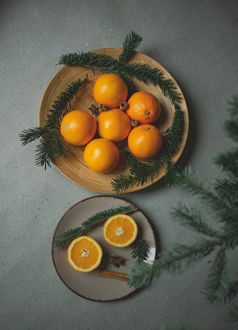 Oranges, fruits, citrus, branches, spices, HD phone wallpaper | Peakpx