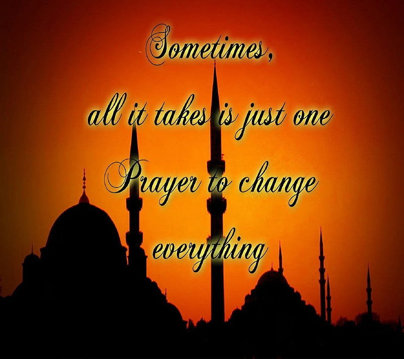One prayer, dua, islam, islamic quote, mosque, muslim, ramzan, HD wallpaper