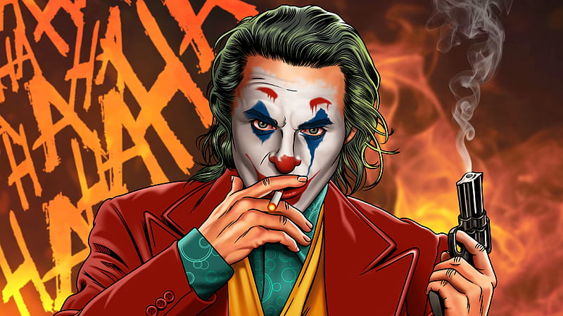 Joker Smoker Gentlemen , joker, superheroes, artwork, HD wallpaper