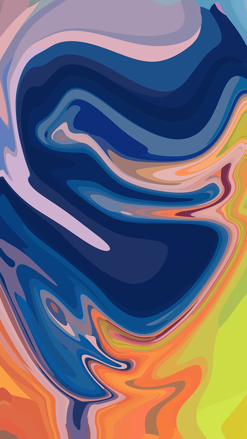 Colors I10, abstract, colors, cream, flow, fluid, green, lava, liquid, mix, orange, HD phone wallpaper