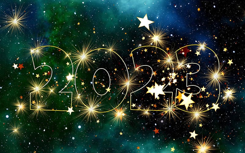 New Year , Stars, Space, Celebrations New Year, Happy New Year 2023, HD wallpaper