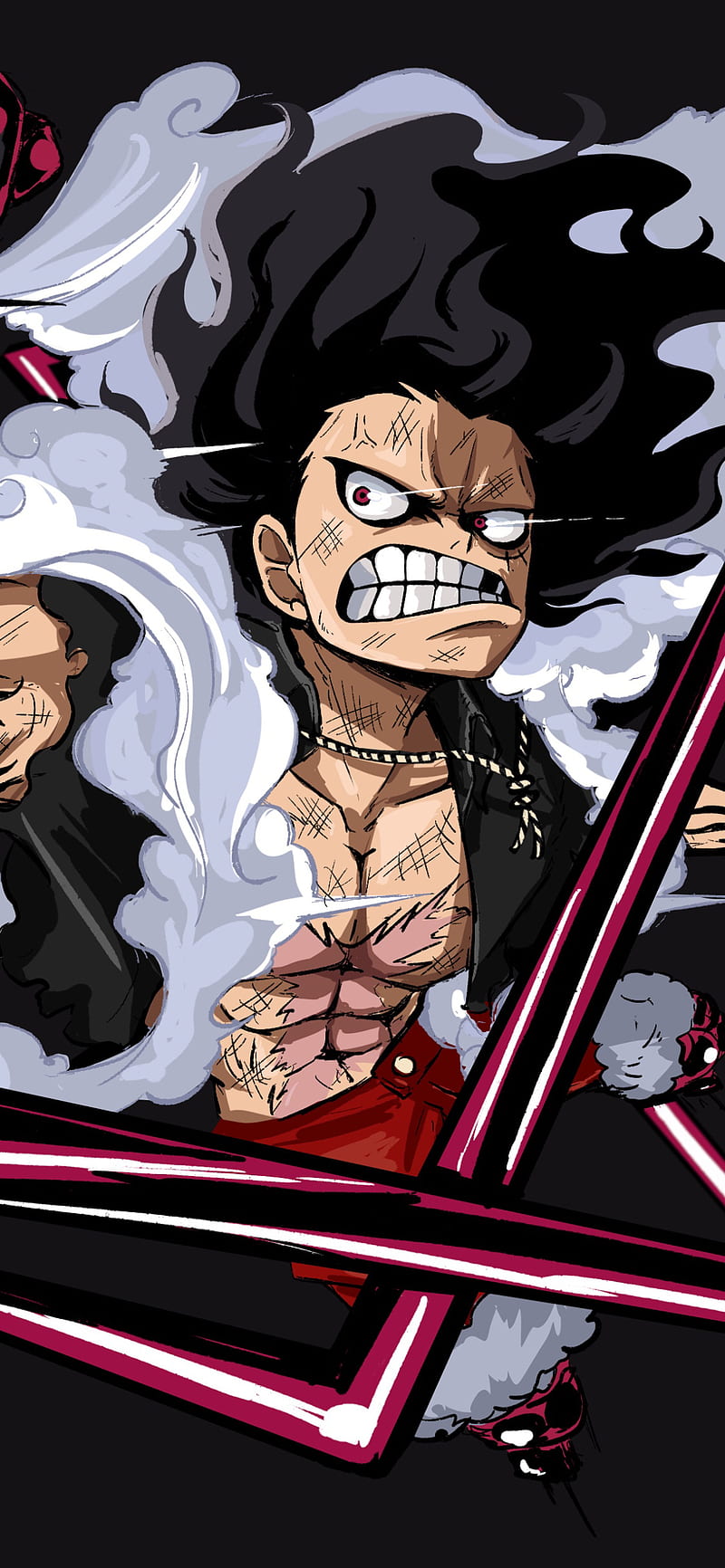 Anime One Piece Monkey D. Luffy Haki (One Piece) Gear Fourth Wallpaper