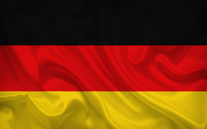 German flag, Germany, silk, flag of Germany, HD wallpaper