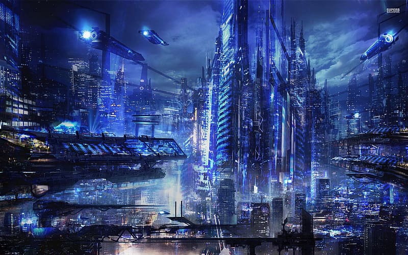 City, Sci Fi, Cyberpunk Cityscape, HD wallpaper