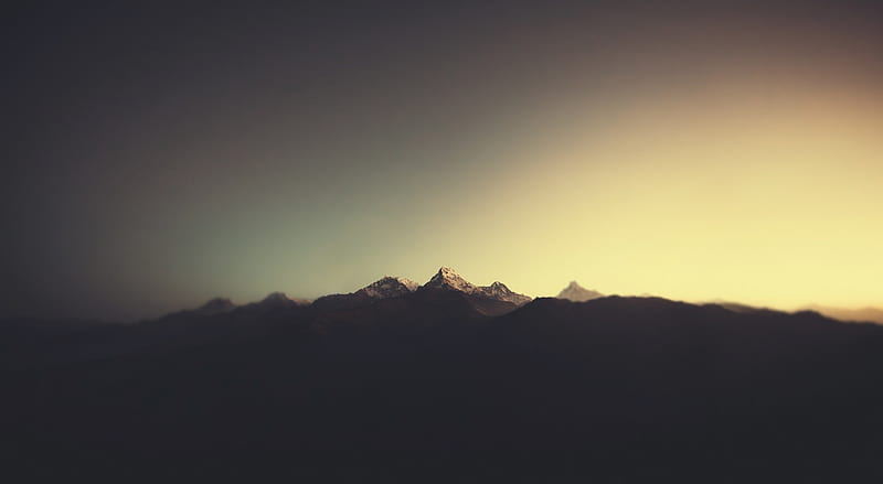 Annapurna Mountain Summit Ultra, Nature, Mountains, Mountain, Asia, Peaks, Skyline, Himalaya, Himalayas, annapurna, massif, HD wallpaper