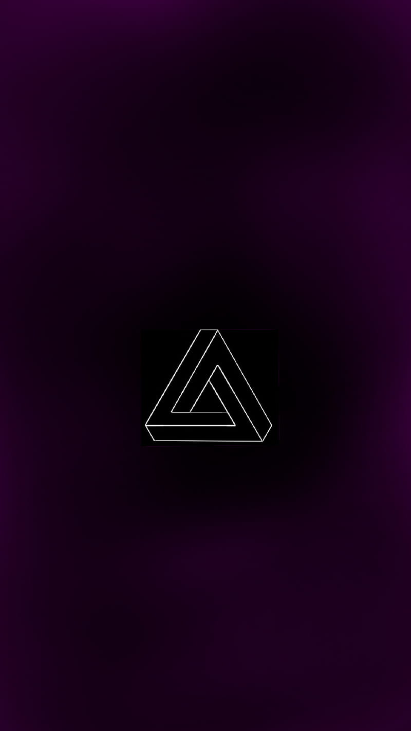 Triangulo imposible, black, HD phone wallpaper