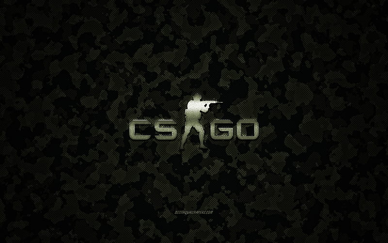 Counter Strike Global Offensive minimal, black backgrounds, CS GO,  creative, HD wallpaper