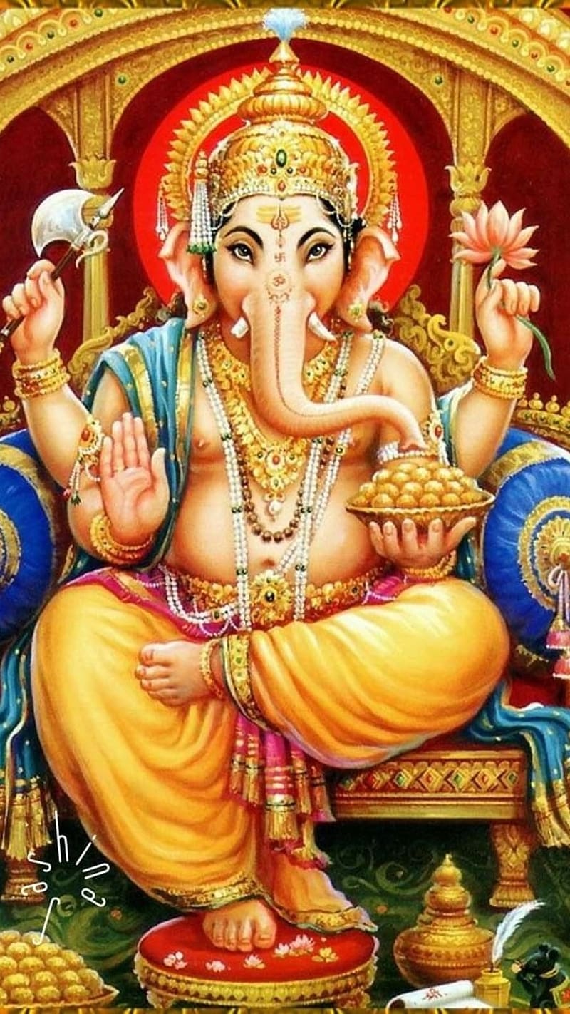 Ganesh Bhagwan Ka, lord ganesh, lord, god, ganesh, HD phone wallpaper