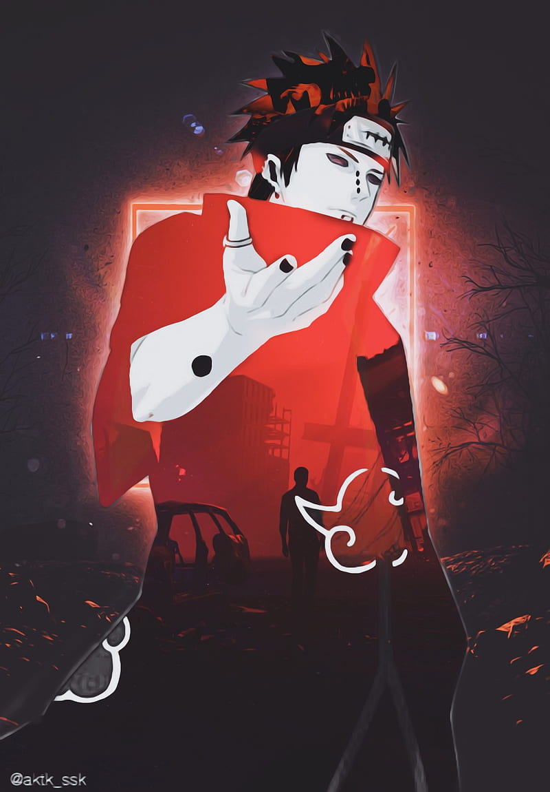 Red And Black Naruto, Akatsuki Symbol HD phone wallpaper