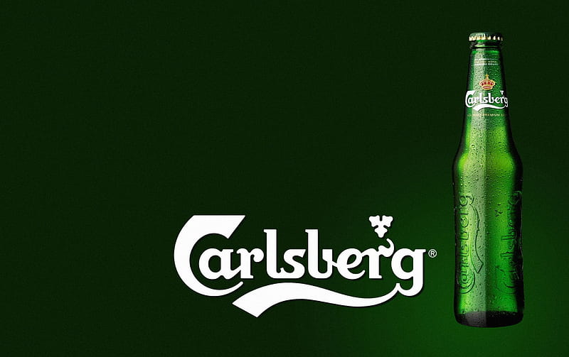 Carlsberg Beer, alcohol, bottle, drink, beer, carlsberg, HD wallpaper