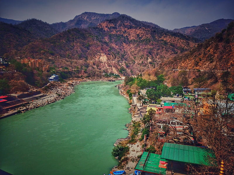 Rishikesh Ganga, river, uttarakhand, HD wallpaper