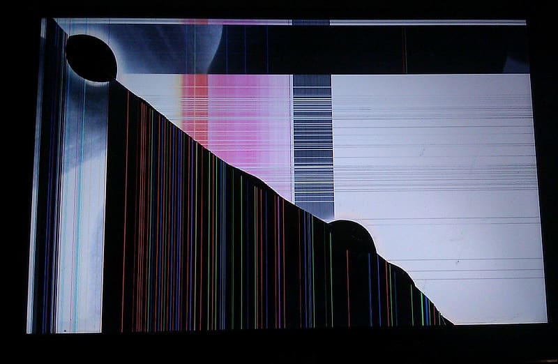 Cracked Laptop Screen, Broken Screen, HD wallpaper