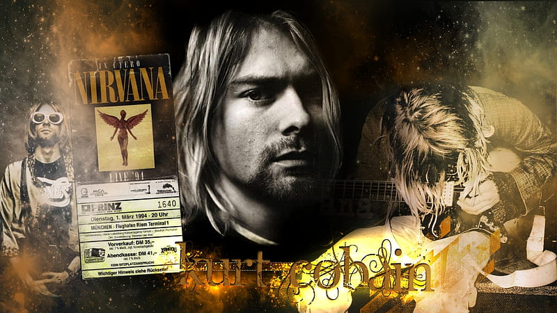 Kurt Cobain (Nirvana), frontman, grunge, vocals, nirvana, seatlle, kurt cobain, HD wallpaper