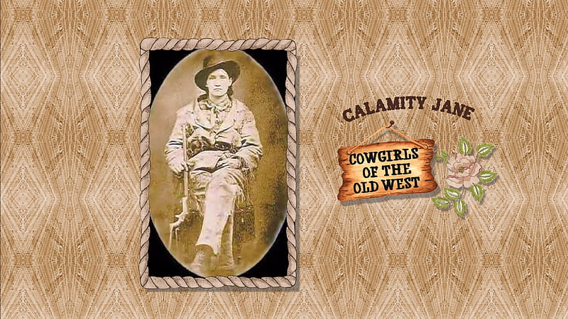 Calamity Jane, sign, rose, cowgirl, HD wallpaper