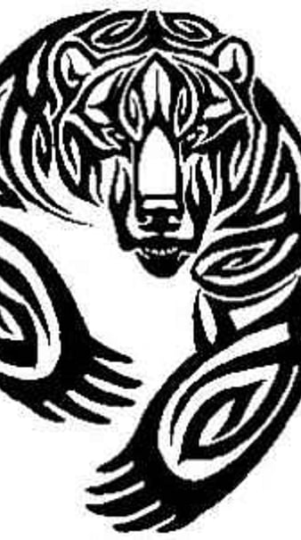 Celtic Tattoos Png Transparent Images  Tribal Bear Transparent PNG   640x480  Free Download on NicePNG