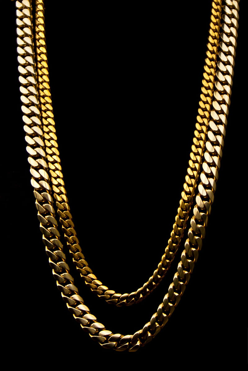 Chains, 2 chainz, black, chain, gold, silver, HD phone wallpaper