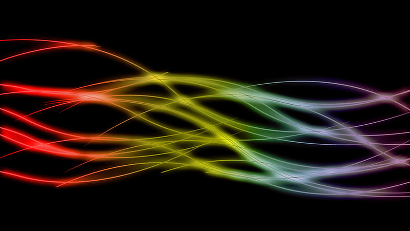 Coloured lines on black, colour, lines, colourful, light, HD wallpaper |  Peakpx