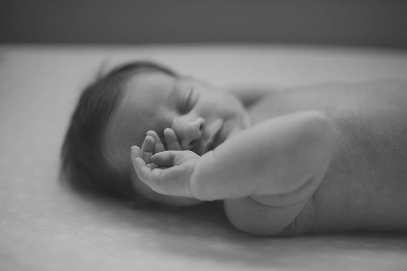 grayscale of baby, HD wallpaper