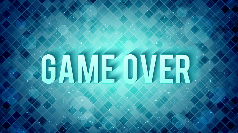 Blue Game Over, HD wallpaper